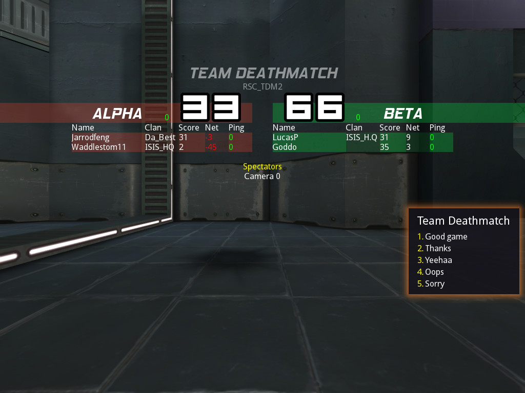 RSC TDM Results 03-10-2016